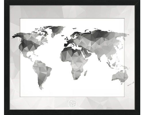 Tableau World Map 55x65 cm