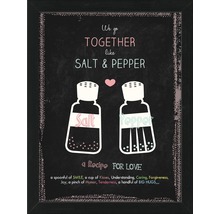 Gerahmtes Bild Salt & Pepper 35x45 cm