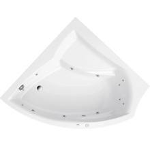 Eckbadewanne mit Whirlpoolfunktion von oben