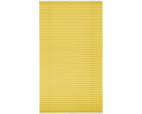 Store plissé jaune pour fenêtre