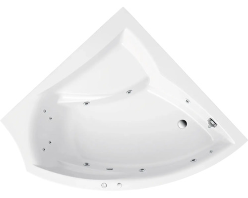 Eckbadewanne mit Whirlpoolfunktion