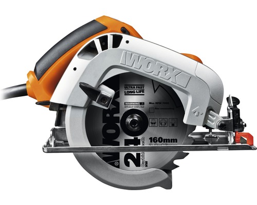 Scie circulaire portative Worx avec lame de scie de 160 millimètres