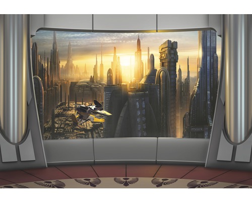 Papier peint panoramique 8-483 Disney Edition 4 Star Wars Courscant View 8 pces 368 x 254 cm
