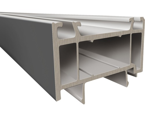 Verbreiterungsprofil für Schiebetür 3000x35 mm titan Kunststoff Fensterprofil im Querschnitt