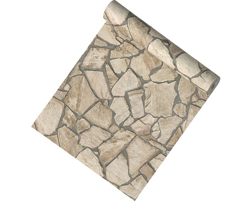 Rouleau de papier peint avec motif de pierre