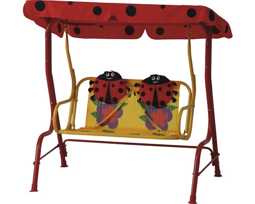 Balancelle pour enfants Siena Garden 77 x 117 x 107 cm tissu textile 2 places rouge