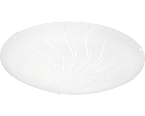LED Deckenleuchte 11W 950 lm 3000 K Ø 31,5 cm Margitta weiß Ovale Deckenleuchte mit Muster