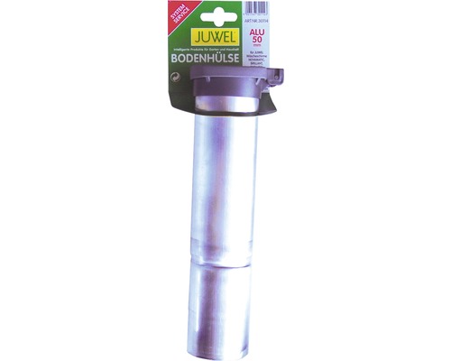 Douille de sol JUWEL pour séchoir-parapluies Novamatic, Novaplus, Comfort 50 mm Douille de sol Juwel en aluminium pour séchoirs à linge, 50 mm