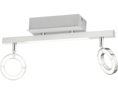 Plafonnier avec deux spots LED ronds