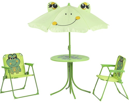 Ensemble de meubles de jardin pour enfants Siena Garden grenouille textile 2 places 4 pces