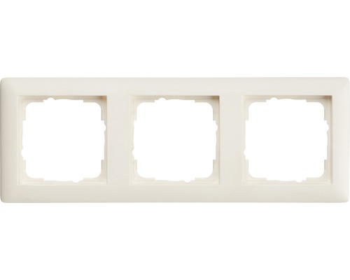 Plaque triple interrupteur encadrement Gira Standard 55 blanc pur mate-0