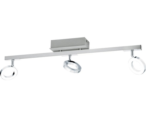 Plafonnier avec trois spots LED ronds