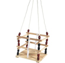 Balancelle en bois pour bébé avec cordes