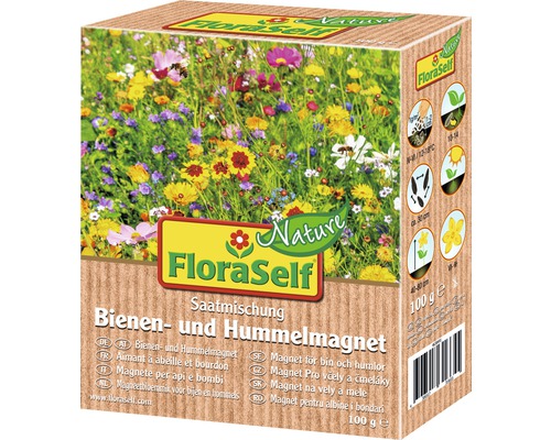 Semences de fleurs de prairie FloraSelf Nature Aimant à abeilles et bourdons env. 100 m²