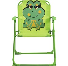 Grüner Kinderstuhl mit Froschmotiv
