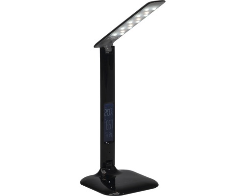 Lampe de bureau LED avec affichage numérique de l''heure et de la température