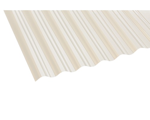 Plaque ondulée PVC Sinus 76/18 marron 2500 x 900 x 0,8 mm