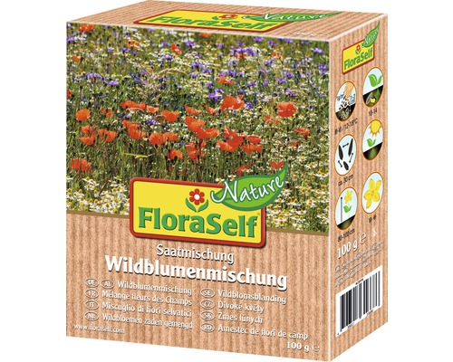 Semences de fleurs de prairie FloraSelf Nature 'Mélange de fleurs sauvages' env. 100 m²