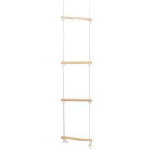 Seilleiter mit Holzsprossen