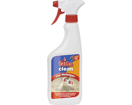 Nettoyant pour tapis et moquettes spray prénettoyant tuba clean 500 ml Tuba Clean Pré-nettoyant dans un flacon pulvérisateur