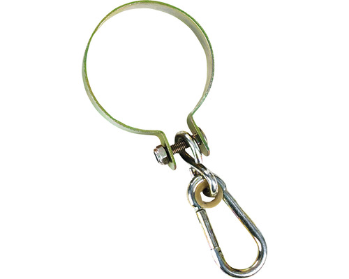 Collier de serrage avec mousqueton