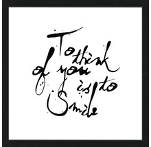 Gerahmtes Bild To Smile 50x50 cm