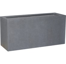 Bac à fleurs Lafiora Emil imitation pierre, 99 x 46 x 50 cm, gris foncé