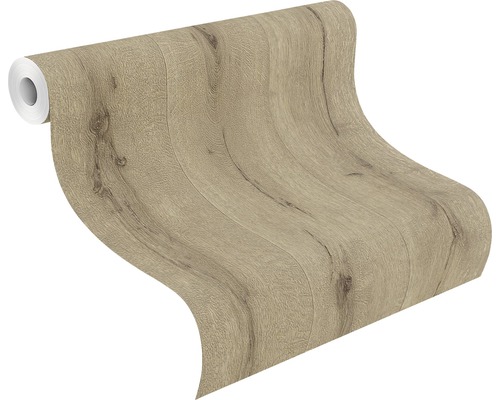 Rouleau de papier peint aspect bois