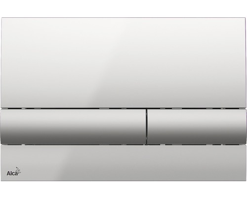 Alca Betätigungsplatte basic Platte chrom glänzend / Taster chrom matt M1713 Alca Betätigungsplatte für WC