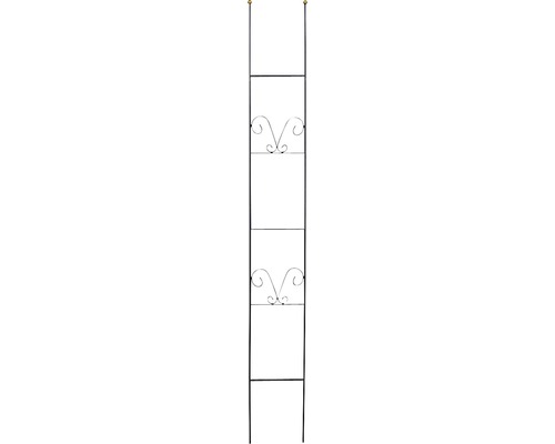 Treillis décoratif Lydie acier h 180 cm noir-doré