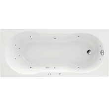 Einbau Whirlpool Körperformbadewanne Rechteckbadewanne OTTOFOND Banea 75 x 170 cm weiß glänzend 57450-thumb-0