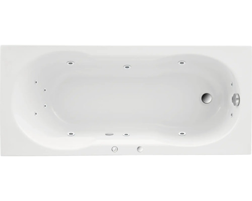 Einbau Whirlpool Körperformbadewanne Rechteckbadewanne OTTOFOND Banea 75 x 150 cm weiß glänzend 57430