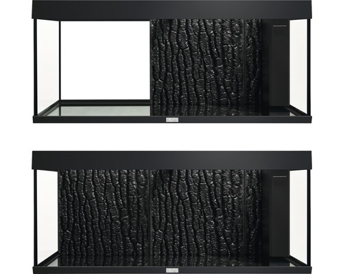 Terrarium mit Baumstammmotiv-Rückwand