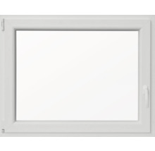 Kellerfenster Dreh-Kipp Kunststoff RAL 9016 verkehrsweiß 800x600 mm DIN Links (2-fach verglast)-thumb-0