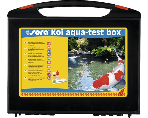 Sera Koi boîte d''analyse d''eau pour l''analyse de l''eau dans le bassin