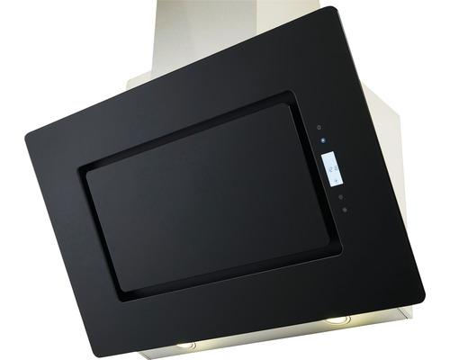 Hotte de cuisine noire avec affichage numérique