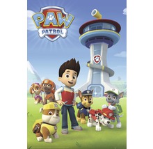 Personnages de Paw Patrol devant le quartier général