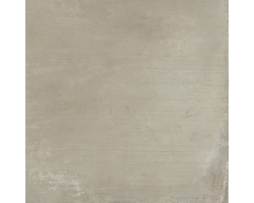 FLAIRSTONE Feinsteinzeug Terrassenplatte betonbeige rektifizierte Kante 60 cm x 60 cm x 2 cm Quadratische Bodenfliese aus Keramik