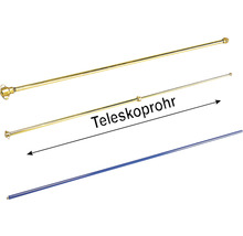 GLORIA Messing-Teleskop-Verlängerungsrohr stufenlos 1 m auf 2 m