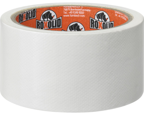 Weisse Gewebeklebebandrolle