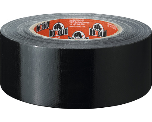 Schwarzes Gewebeband Rolle