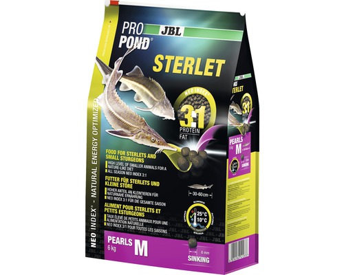 Aliment complet JBL ProPond Sterlet taille M 6 kg