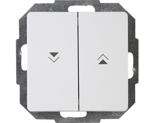 Interrupteur pour store vénitien Kopp 651502087 Paris avec bascule double blanc arctique