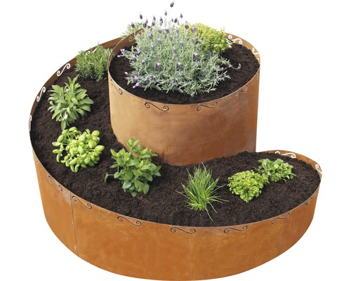 Spirale aromatique – jardinière en bois de mélèze Ø55 cm - Westmann