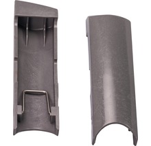 Deux caches de tuyaux en plastique