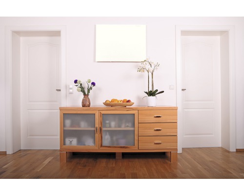 Chauffage infrarouge en verre 60x30 cm blanc 210 Watts Chauffage infrarouge en verre 60x30 cm blanc 210 Watts
