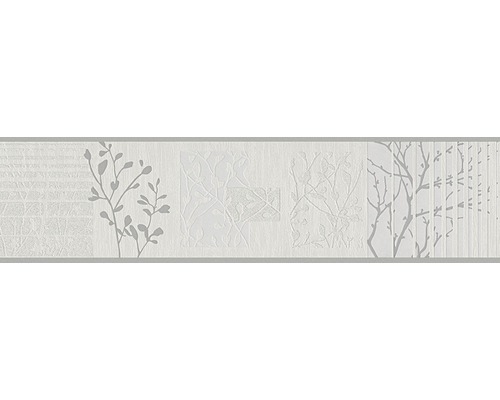 Bordüre 3054-11 Only Borders Geäst weiß 5 m x 13 cm Tapete mit verschiedenen floralen Mustern und Texturen