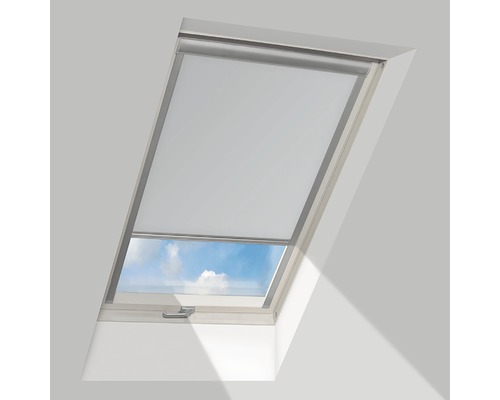 Verdunkelungsrollo FAKRO hellgrau manuell ARF 94x118 cm (08) Dachfenster mit Rollo zur Verdunkelung
