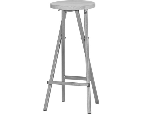 Tabouret avec assise ronde et structure métallique