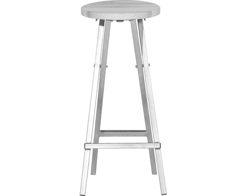 Tabouret avec assise ronde et pieds en métal